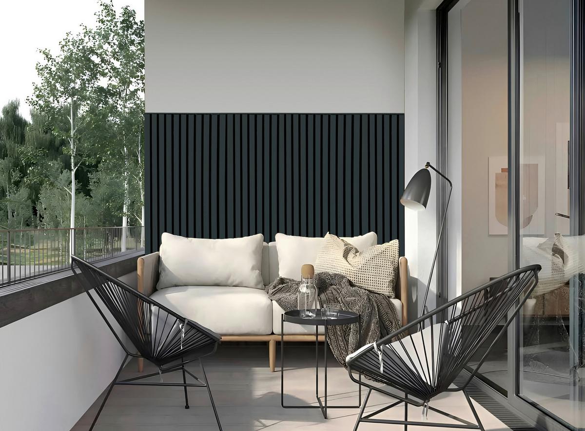 Outdoor Paneel L: 130 cm Wpc Dunkelgrau - Dunkelgrau, MODERN, Holzwerkstoff/Kunststoff (130/21,9/2,6cm)