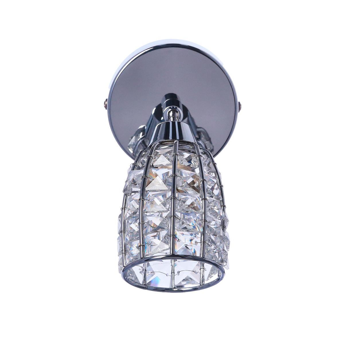 Strahler 91-13385 Shiba - Chromfarben/Transparent, KONVENTIONELL, Glas/Metall (15/8.5cm)
