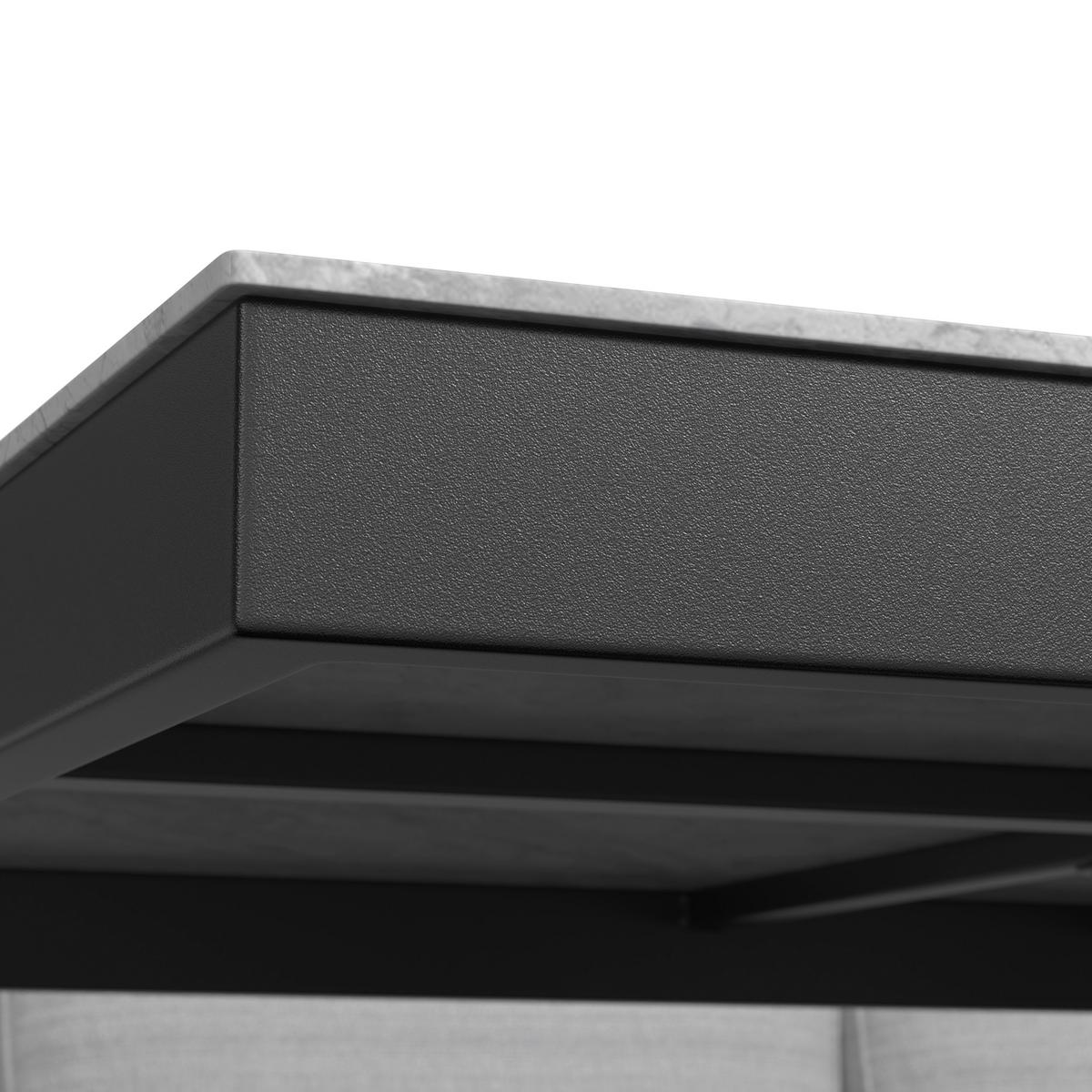 JEDÁLENSKÁ TERASOVÁ SÚPRAVA POLLY - sivá/svetlosivá, Modern, kov/textil - Bessagi Garden