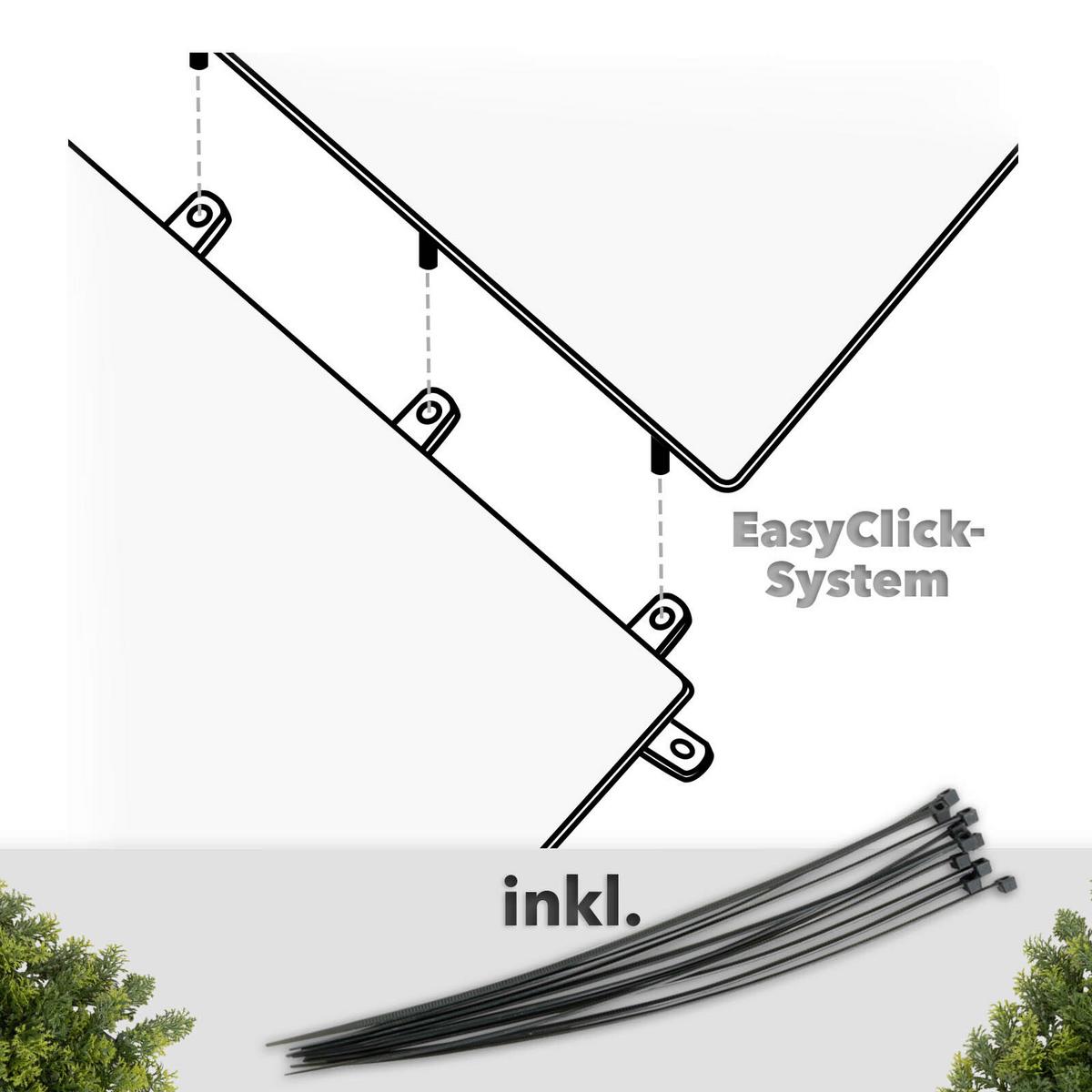 Wandverkleidung Kunstpflanze - Waldgrün/Dunkelgrün, Trend, Kunststoff (50/50cm) - FloorDirekt