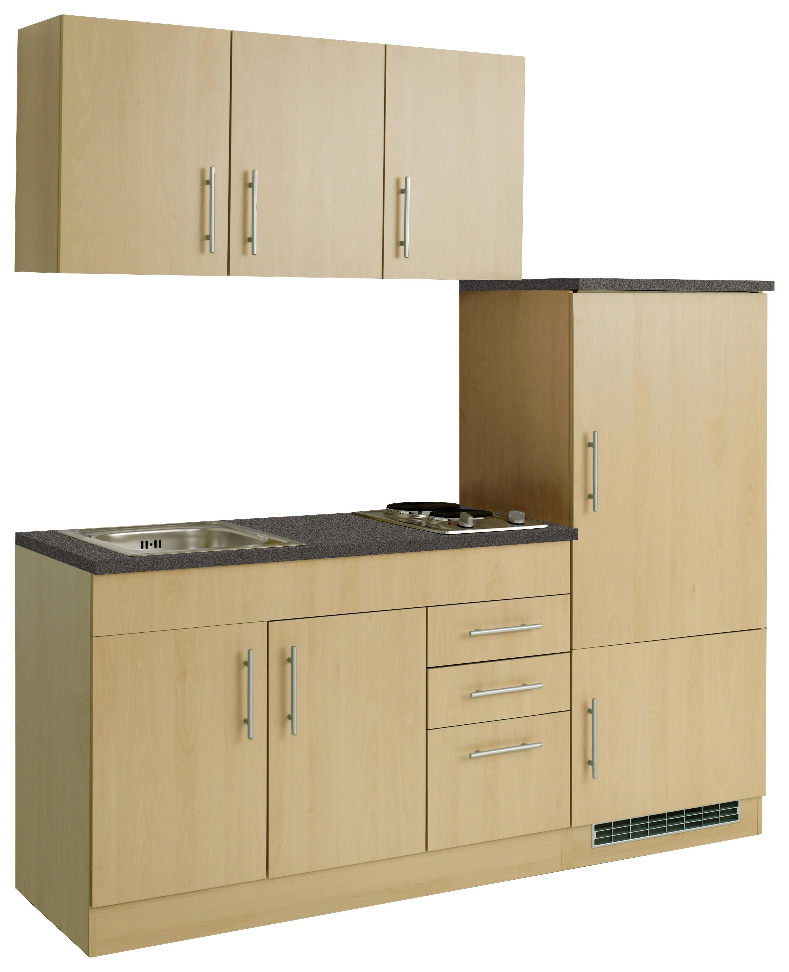 Küchenblock Toronto Buchefarben/graphit B: 180 Cm - Buchefarben/Graphitfarben, MODERN, Holzwerkstoff (180cm) - Held