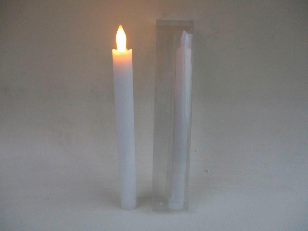 LED-Kerze Weiß, 2er Pack Exkl. Batterien, L: ca. 25cm - Weiß, KONVENTIONELL, Naturmaterialien/Kunststoff (25cm) - Luca Bessoni