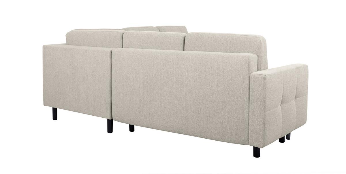 Ecksofa Noret, Beige S: 242x242 Cm - Beige/Buchefarben, Design, Textil (242/242cm) - MID.YOU