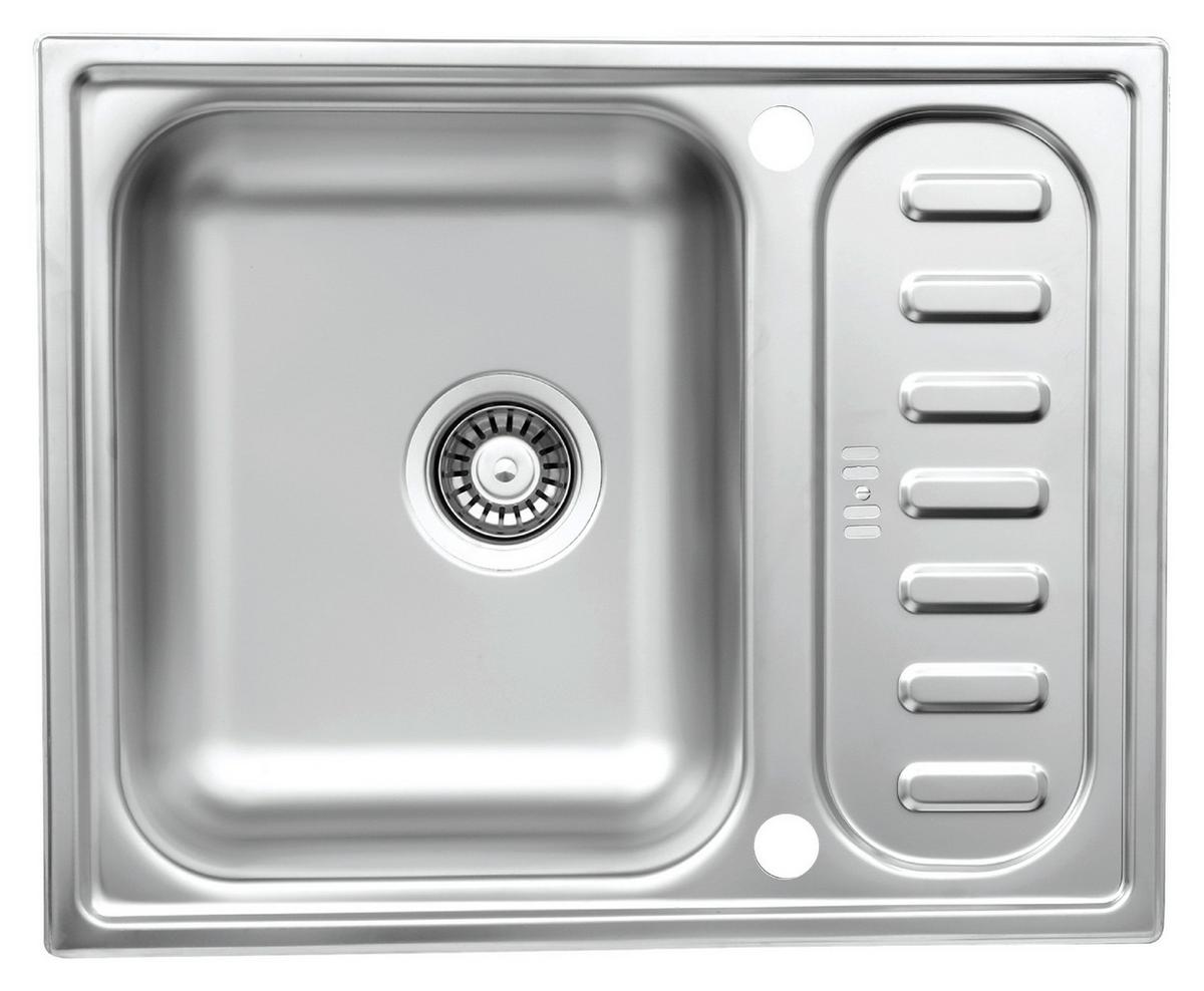 Spüle Edelstahl 61,5x17,5 cm - Edelstahlfarben, Basics, Metall (61,5/17,5/50cm) - Respekta