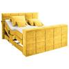 Boxspringbett Mit Topper 180x200 Cm Denver - Gelb, KONVENTIONELL, Textil (180/200cm) - Carryhome