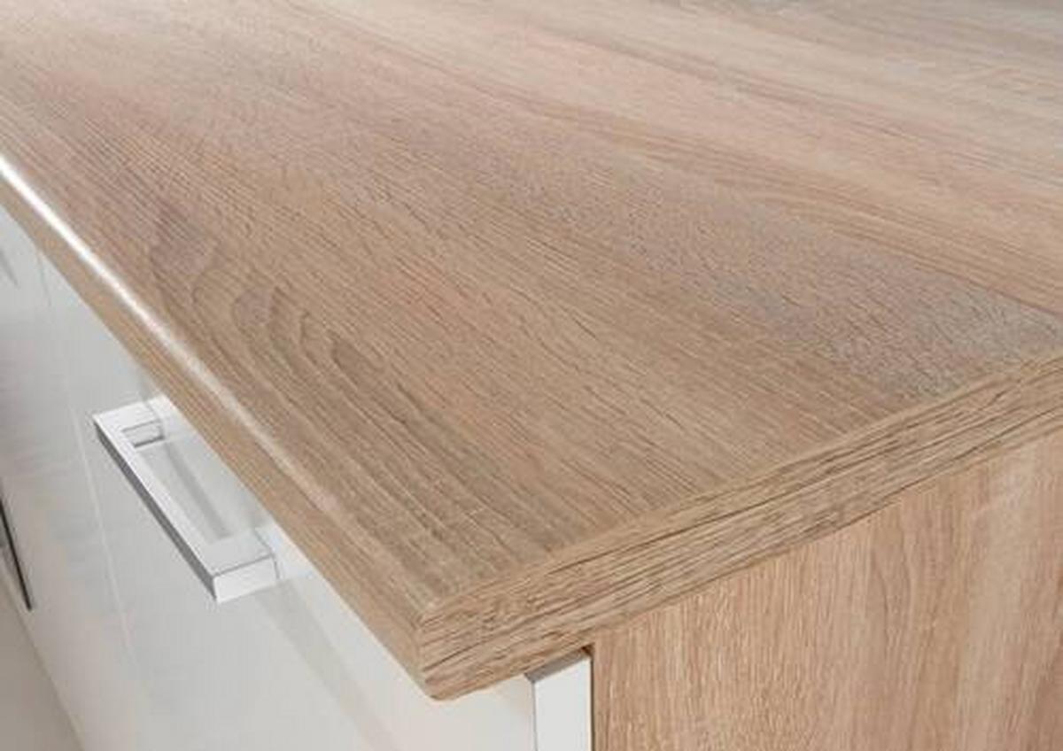 Küchenleerblock Petunia Eiche Natura - Wildeiche/Eichefarben, Basics, Holzwerkstoff (280cm) - Respekta