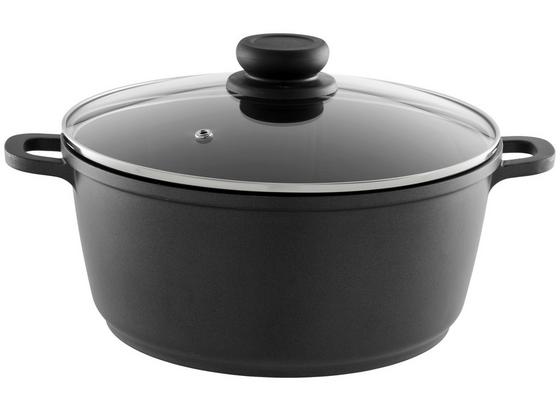 Hrniec Alesso - čierna/číre, kov/plast (24/11cm) - Modern Living Hrniec Alesso - čierna/číre, kov/plast (24/11cm) - Modern Living