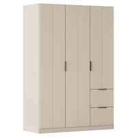 DREHTÜRENSCHRANK Ella Champagner B: 136cm - Champagner, MODERN, Holzwerkstoff (136/197/54cm) - Rauch Möbel