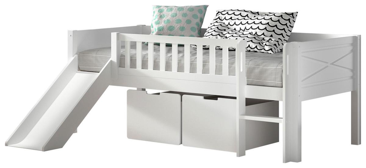 SPIELBETT Scott Weiß 90x200cm - Weiß, MODERN, Holz/Holzwerkstoff (90/200cm) - Vipack