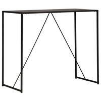 Bartisch Brea - Schwarz, Design, Holzwerkstoff/Metall (120/60/105cm) - Livetastic