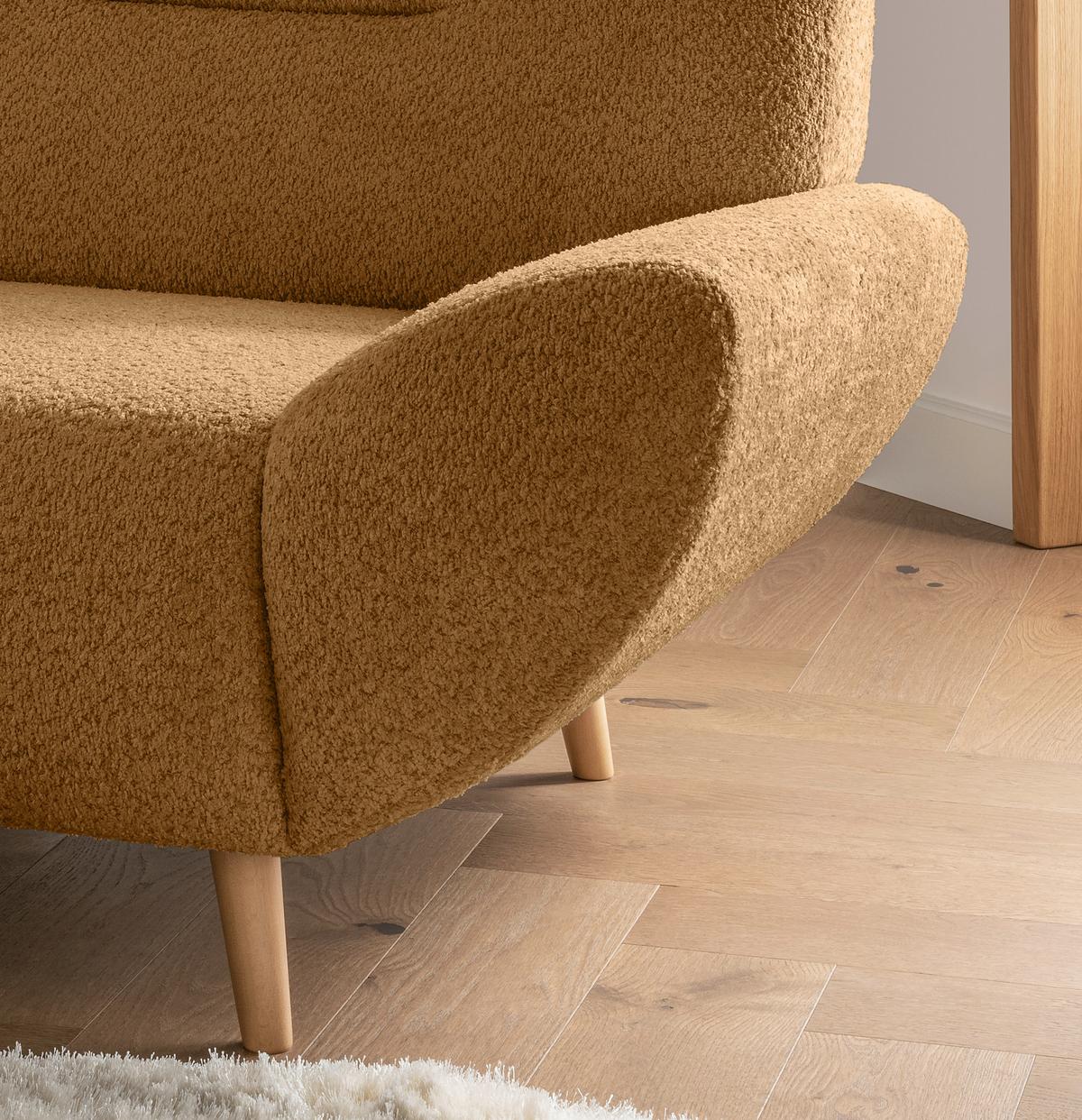 Sessel Drago, Goldfarben B: 111 Cm - Wildeiche/Goldfarben, KONVENTIONELL, Textil (111/81/90cm) - MID.YOU