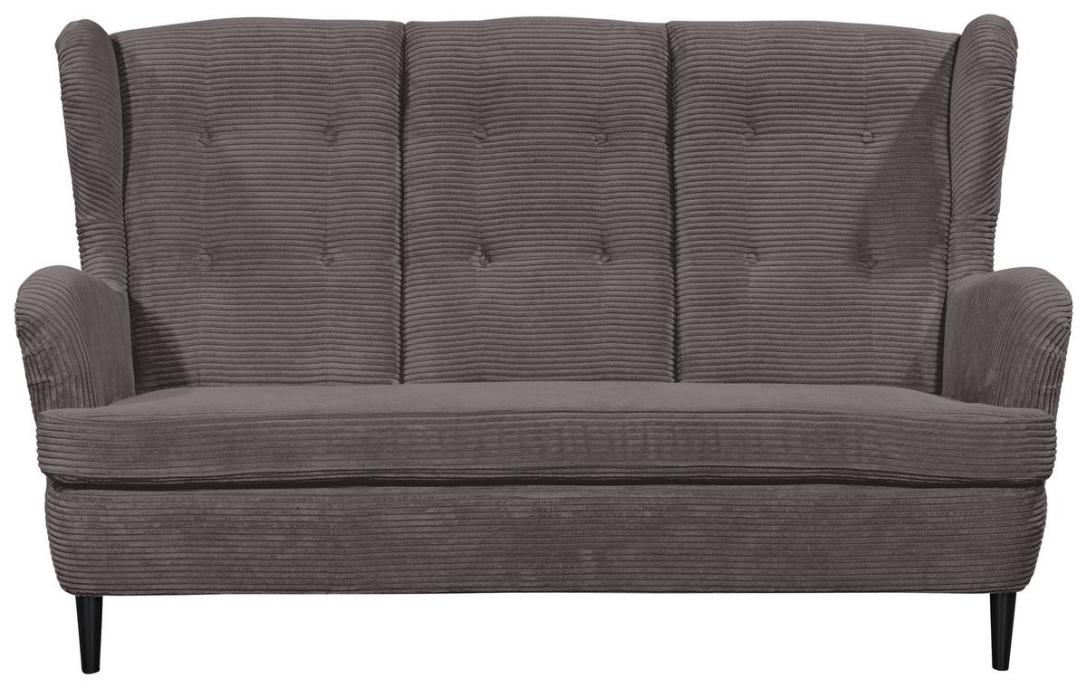 Kuchyňská pohovka OSKAR 5, šedý manšestr - šedá/černá, Konvenční, dřevo/textil (176/103/98cm) - MID.YOU