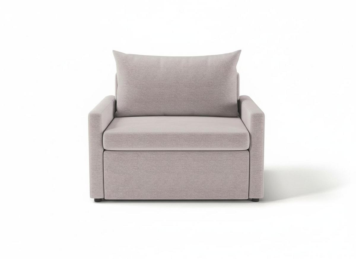 Schlafsessel Cologne Altrosa B: 92cm - Schwarz/Altrosa, Design, Textil (92/89/103cm) - MID.YOU