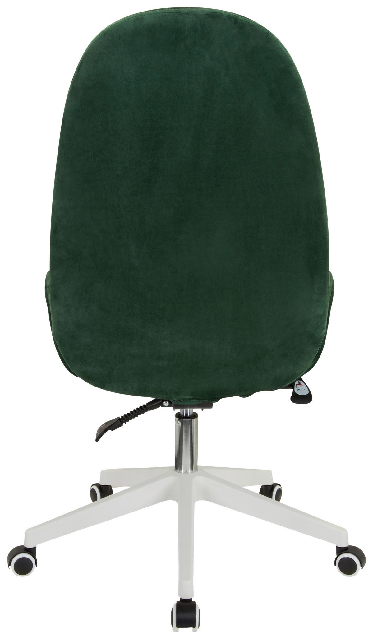 Drehstuhl Avea Mit Wippfunktion Grün - Weiß/Grün, Basics, Kunststoff/Textil (56/104/58cm) - MID.YOU