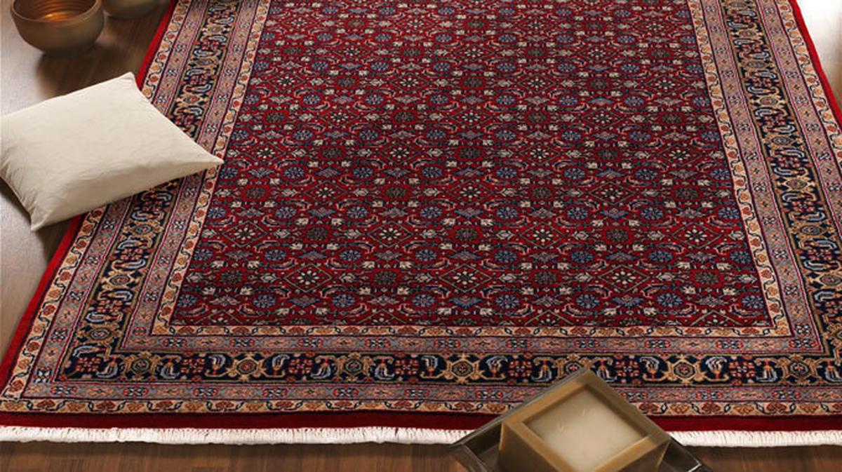 Orientalischer Webteppich Blau/Rot Herati 140x200 cm - Blau/Rot, KONVENTIONELL, Textil (140/200cm) - Cazaris
