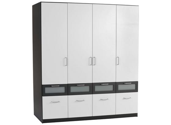 Šatná Skriňa Nagold-extra - sivá/biela, Konvenčný, kompozitné drevo/sklo (181/197/54cm) Šatná Skriňa Nagold-extra - sivá/biela, Konvenčný, kompozitné drevo/sklo (181/197/54cm)