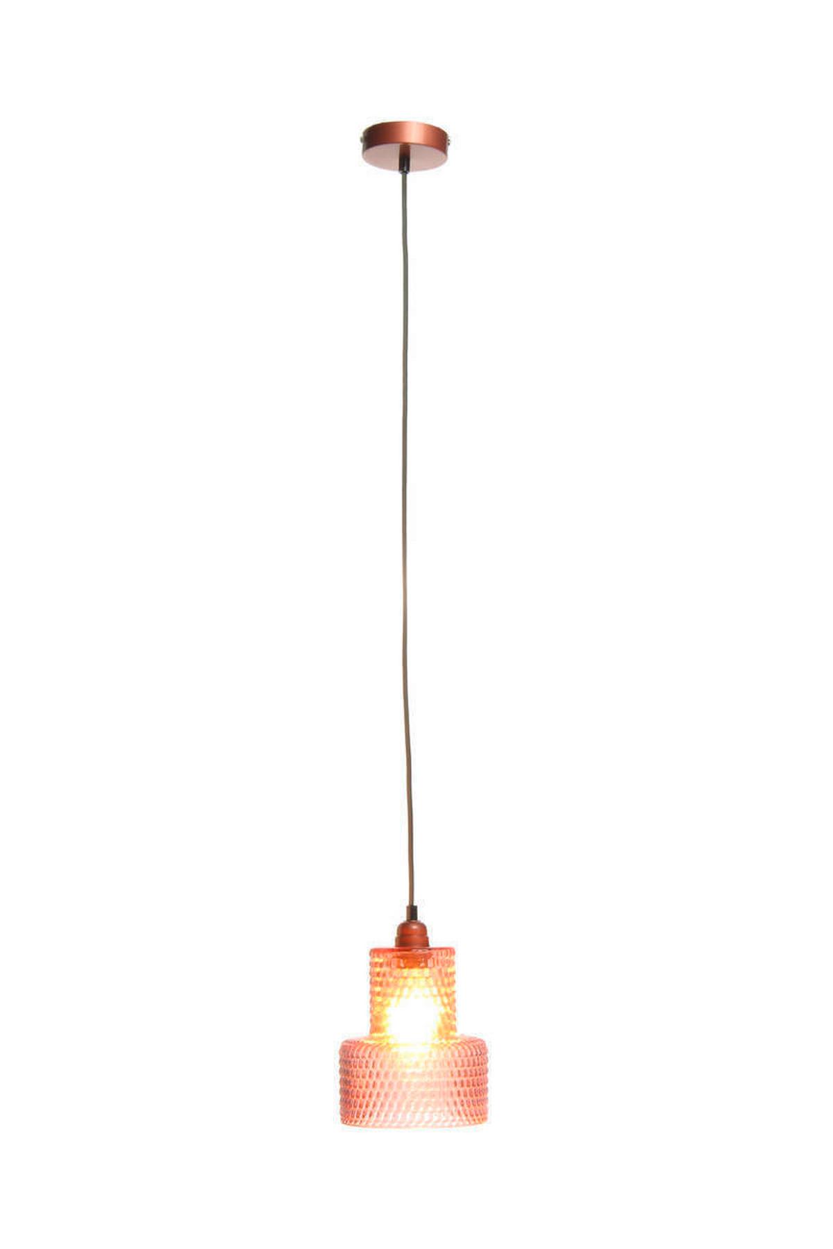 Hängeleuchte Mona H: 27 cm 1-Flammig - Violett, Trend, Glas (17/27/17cm) - Kayoom