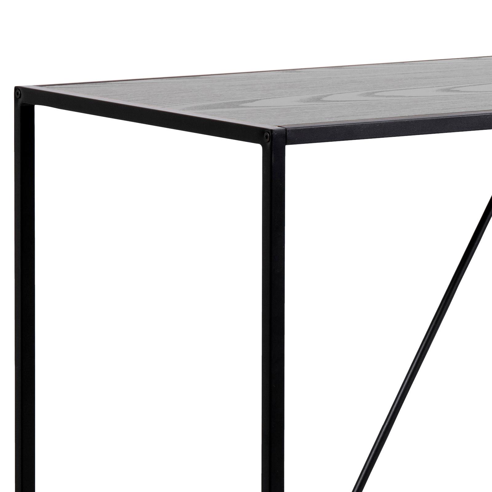 Bartisch Seaford 120x105x60 cm Esche Dekor/Schwarz - Schwarz, Basics, Holzwerkstoff/Metall (120/60/105cm) - MID.YOU