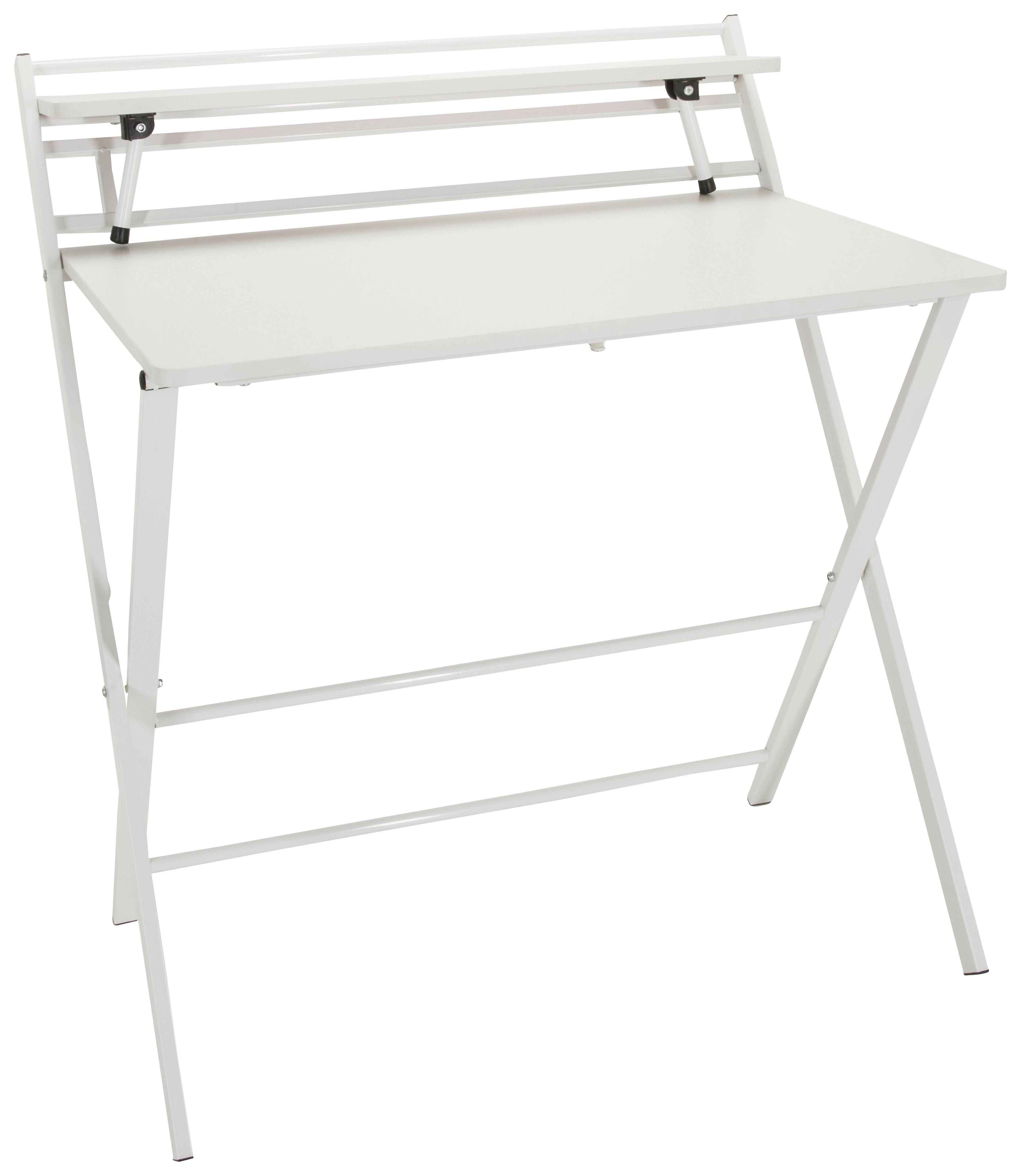 Schreibtisch Easy Clap Weiß - Weiß, Basics, Holzwerkstoff/Metall (84/60/92cm) - MID.YOU