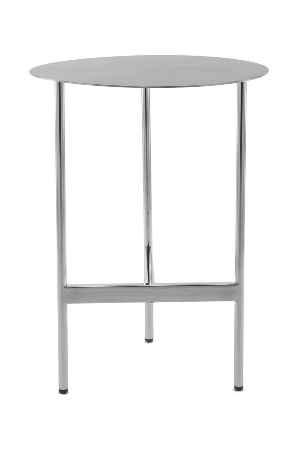 ODKLÁDACÍ STOLEK PERO 100 SILBER - barvy stříbra, Design, kov (40/54/40cm) - Kayoom