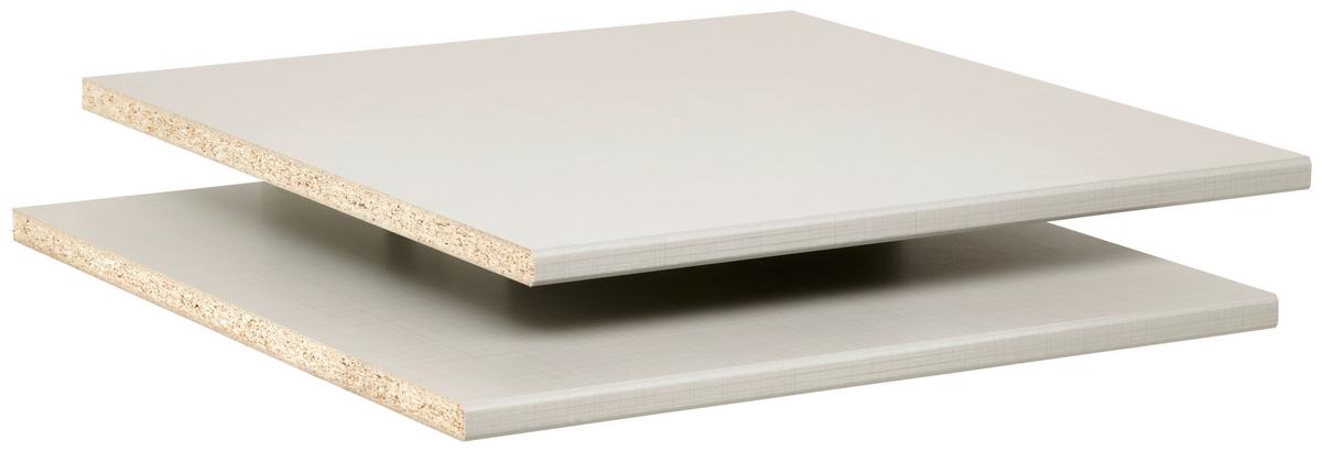 Einlegebodenset 2er Einlegeboden-Set - Grau, MODERN, Holzwerkstoff (48/2/50cm) - MID.YOU