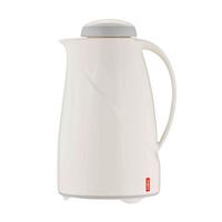 Isolierkanne Wave Weiß 1,5 Liter - Weiß, Basics, Glas/Kunststoff (18.5/15.5/27.9cm)