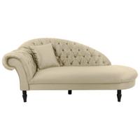 Récamiere Cupido - Beige/Schwarz, Design, Textil (216/91/103cm) - MID.YOU
