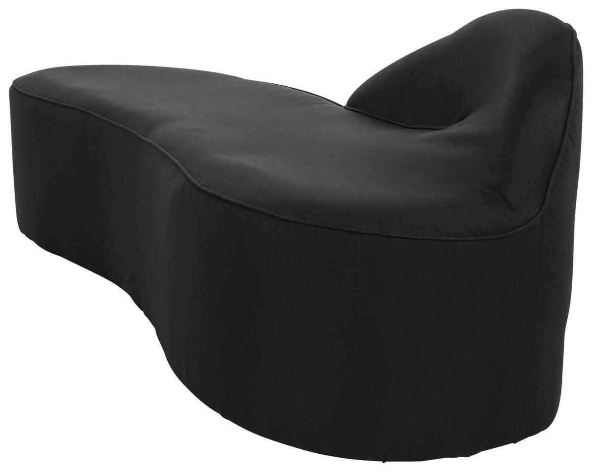 Sofa Baracoa Schwarz B: 170 cm - Schwarz, MODERN, Textil (170/69/68cm) - MID.YOU