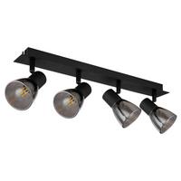 Strahler 54307-4 - Schwarz, Design, Glas/Metall (50/7/15,5cm) - Globo