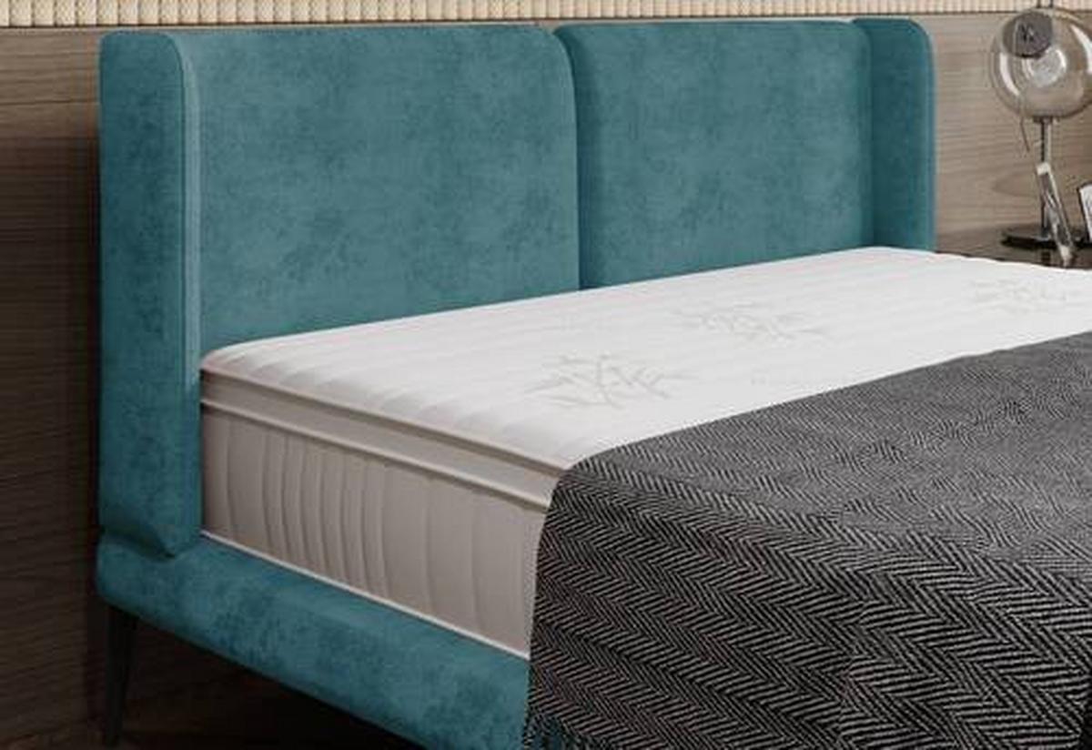 Polsterbett Tessina Sorisso - Petrol/Creme, MODERN, Textil (180/200cm) - Livetastic