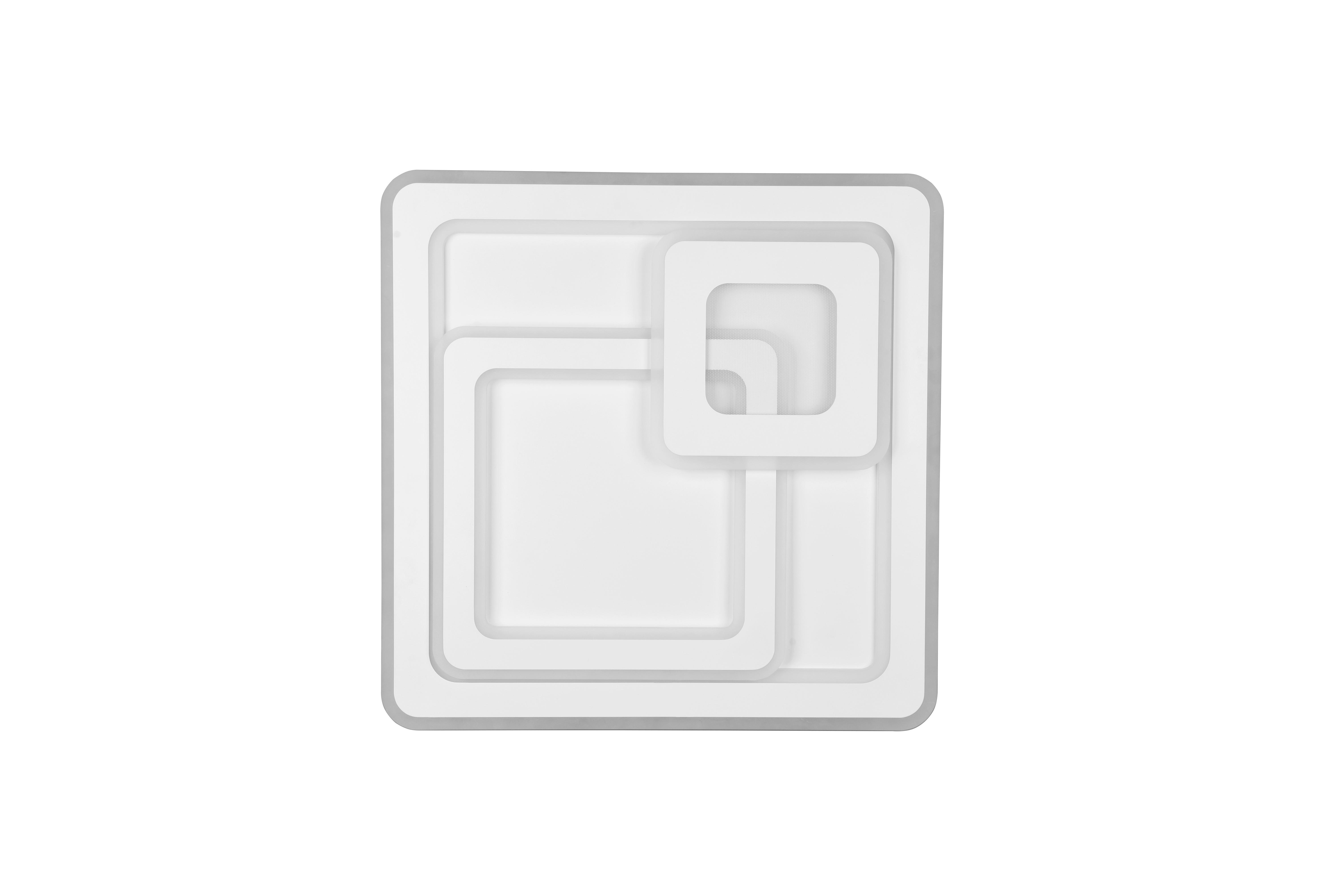 LED-Deckenleuchte 629219331 Mita - Weiß, Design, Metall (51,5/7/51,5cm) - Trio Leuchten