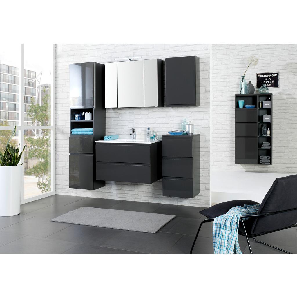BADEZIMMER Cardiff B: 80 cm, Graphit