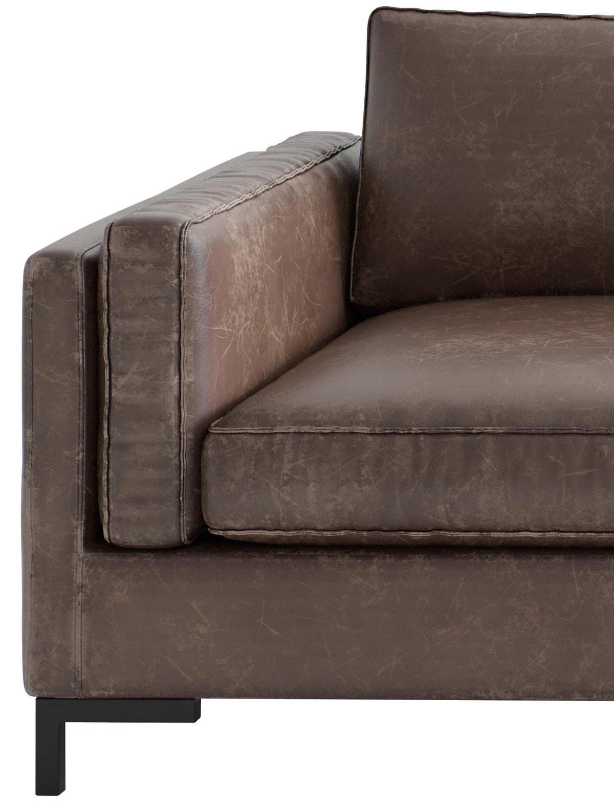 Ecksofa Packo Braun S: 265x160 Cm - Schwarz/Braun, Design, Textil (265/160cm) - Livetastic