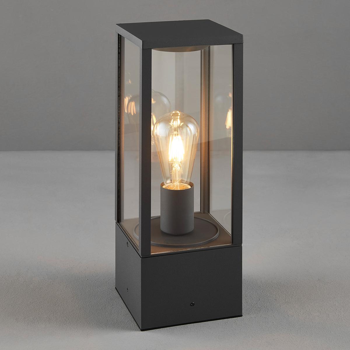 Wegeleuchte 501860142 Garonne - Anthrazit, Trend, Glas/Metall (14/14/40cm) - Trio Leuchten