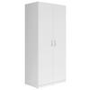 Drehtürenschrank B: 91 cm Casao, Weiß - Weiß, KONVENTIONELL, Holzwerkstoff (91/197/54cm) - Carryhome