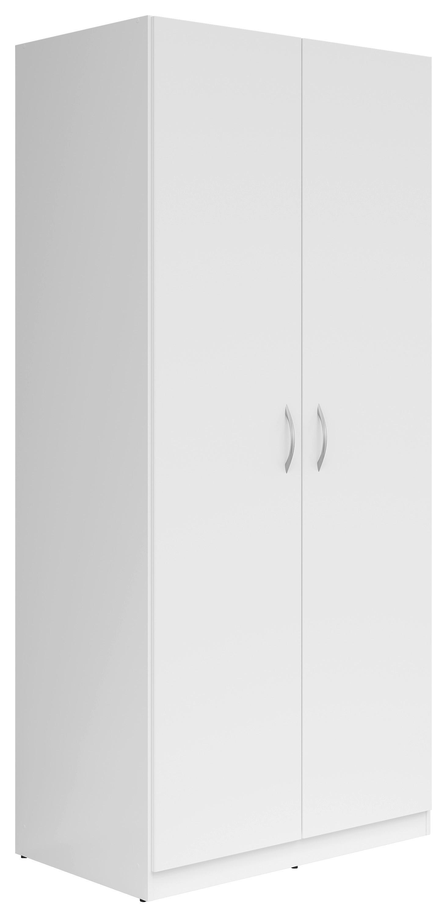 Drehtürenschrank B: 91 cm Casao, Weiß