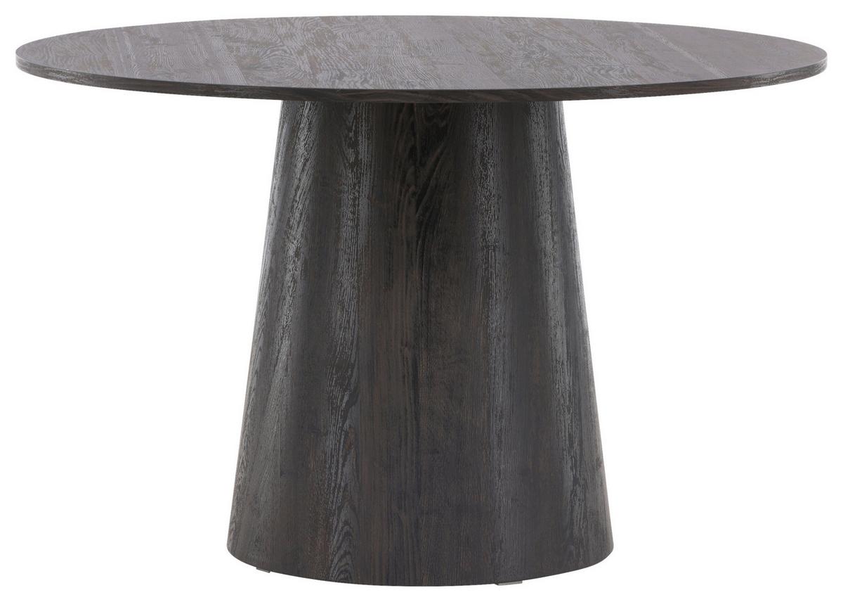 Esstisch Lanzo - Schwarz/Braun, Design, Holz (120/120/75cm) - Livetastic