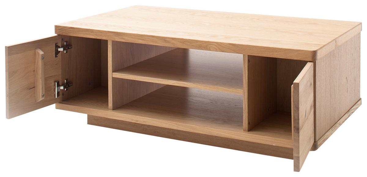 Couchtisch Holz teilmassiv Barcelona Eiche Bianco - Eiche Bianco, Design, Holz/Holzwerkstoff (115/44/65cm) - Livetastic