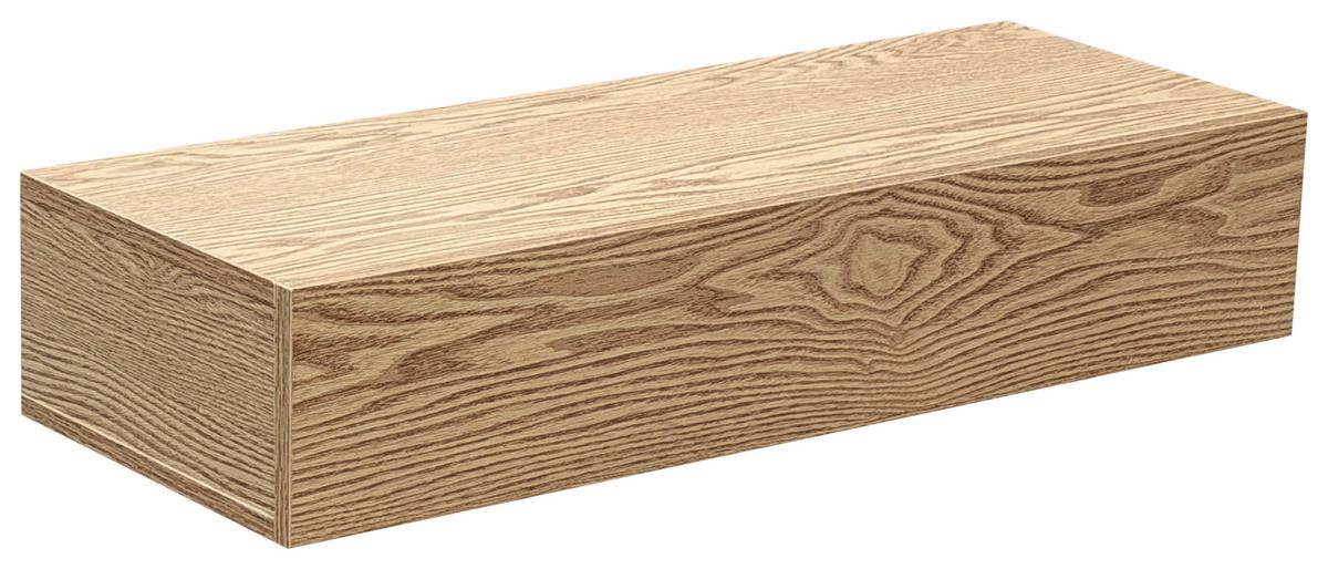 NÁSTĚNNÁ KONZOLA NOAH -TREND- - přírodní barvy, Moderní, kompozitní dřevo (60/12/22cm) - Mömax