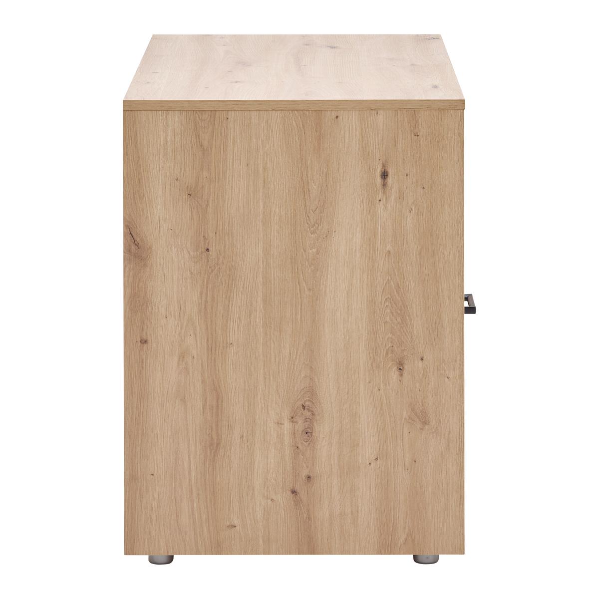 PODSTAVNÁ SKŘÍŇKA KIVO - černá/dub artisan, Moderní, kompozitní dřevo/plast (90/69,8/52,1cm)