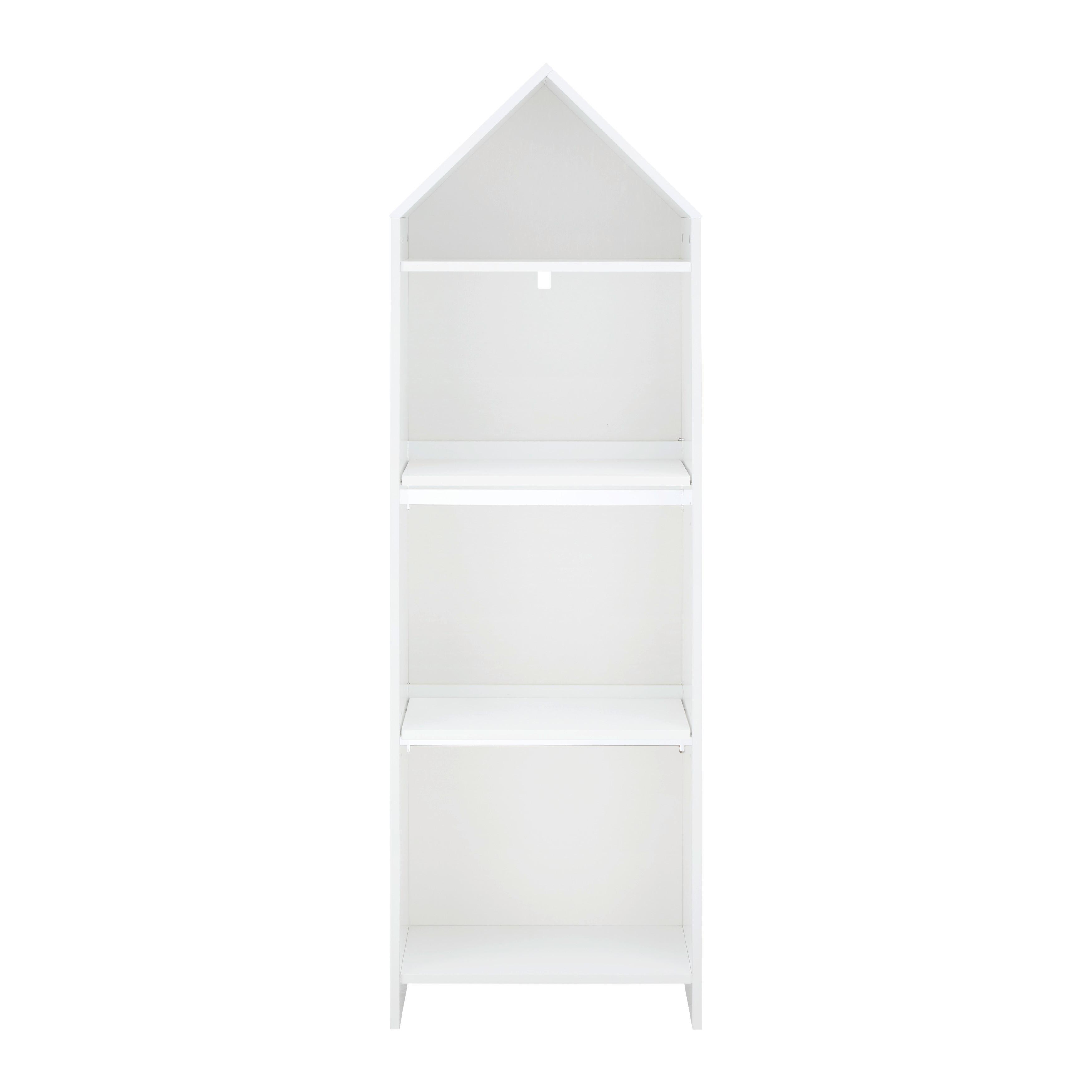 Regál Lia - bílá, Moderní (47/150/30cm) - Bessagi Kids