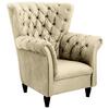 Ohrensessel Cupido - Beige/Schwarz, Design, Textil (96/112/86cm) - MID.YOU