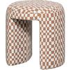 Hocker Charlie Weiß, Orange B: 45cm - Orange/Weiß, Design, Textil (45/47/45cm) - Livetastic