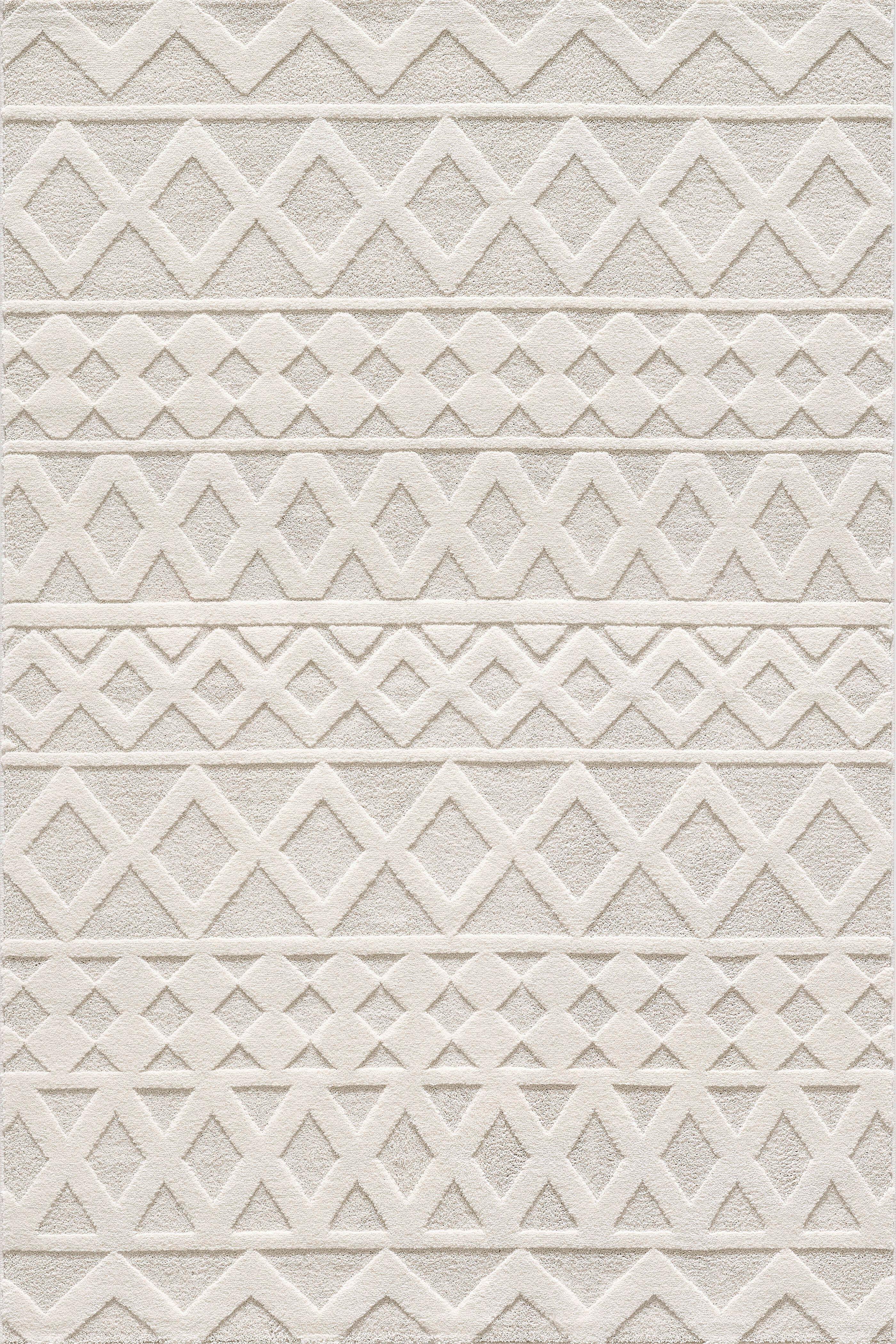 Läufer Elio - Beige/Creme, KONVENTIONELL, Textil (80/300cm)