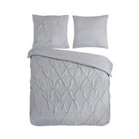 Bettwäsche Elegance Grau Hellgrau 200x200 cm - Hellgrau, Basics, Textil (200/200cm)