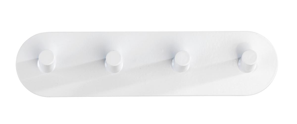 Hakenleiste Piceno Quadro 22933100 - Weiß, KONVENTIONELL, Metall (19,8/5/2cm) - Wenko