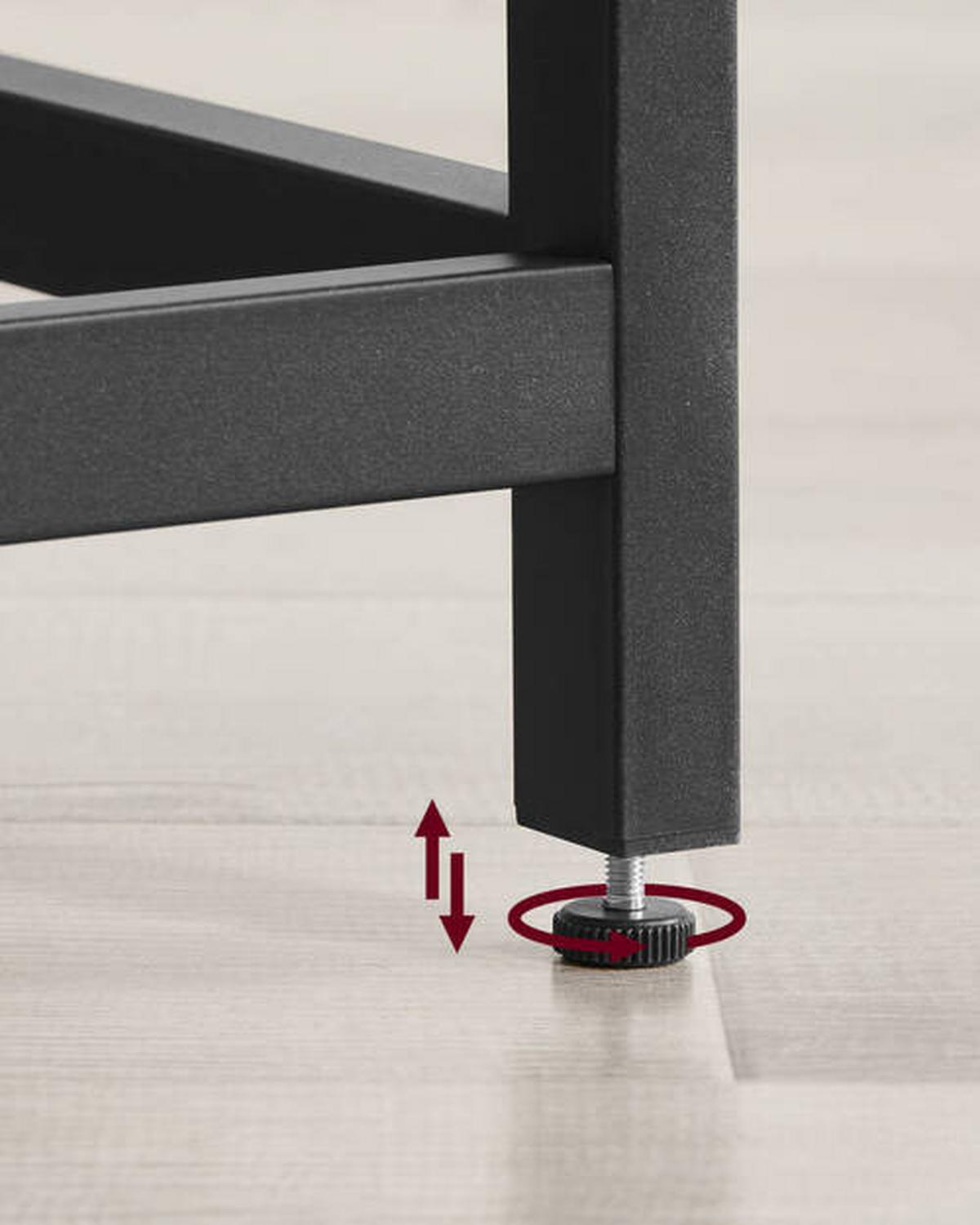 Eckschreibtisch Iron B: 149 Cm, H:  75 Cm - Eiche grau/Schwarz, Basics, Holzwerkstoff/Metall (149/149/75cm) - Boxxx