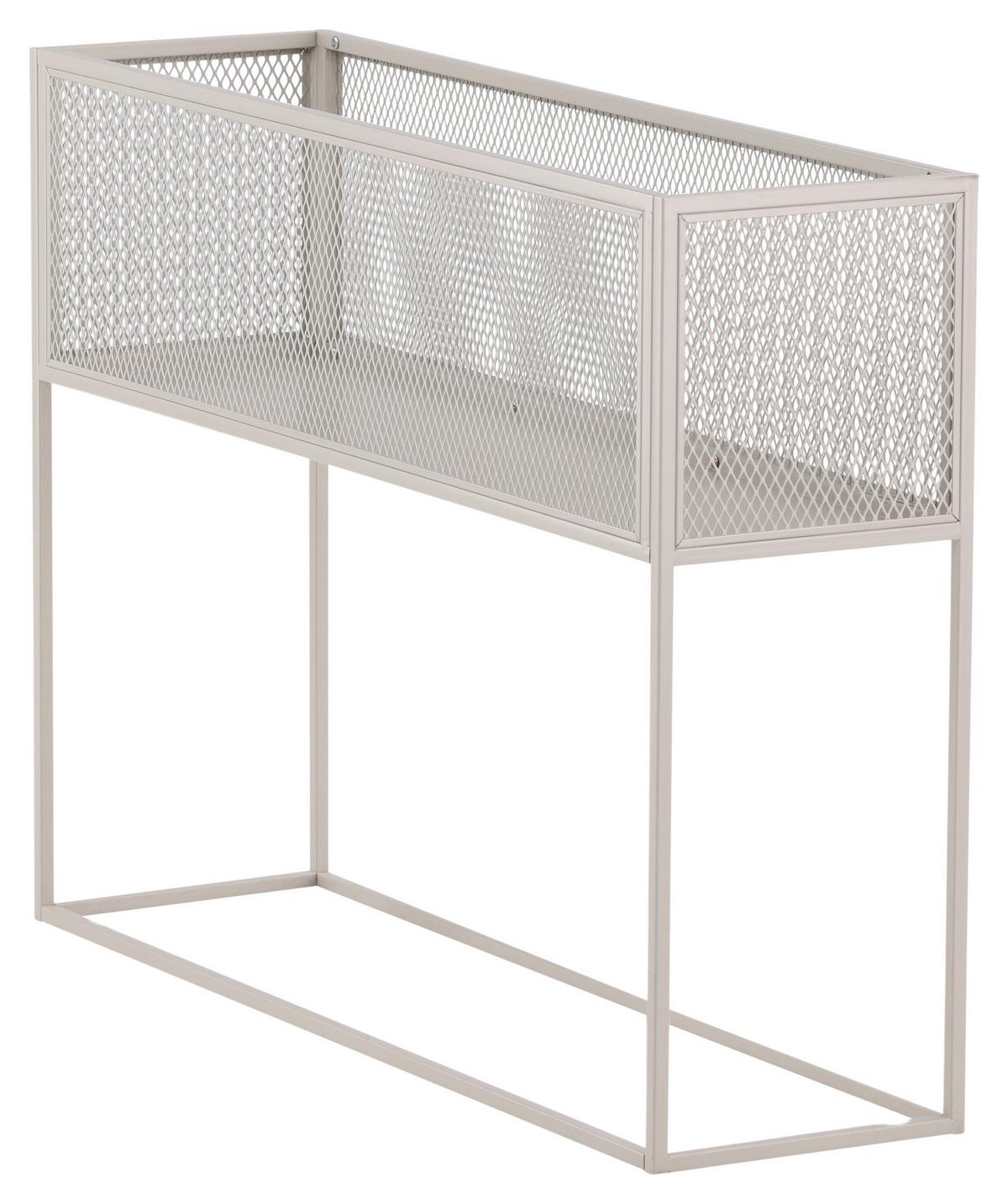 Bücherwand Netz - Beige, Design, Metall (110/80/30cm) - Livetastic