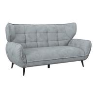 2-sitzer-sofa Prince - Schwarz/Grau, MODERN, Textil (191/105/98cm)