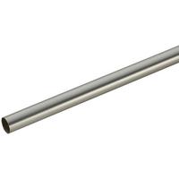 tyč na závesy Combi, 160cm - farba ušľachtilej ocele, kov (160cm) - Modern Living